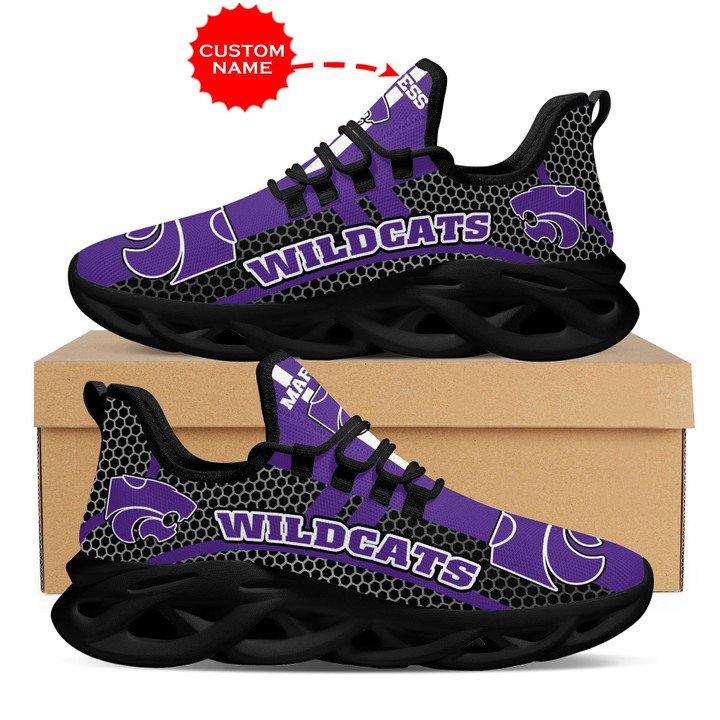 Kansas state wildcats shoes max soul luxury ncaa1 personalized gift for fans 83 msl