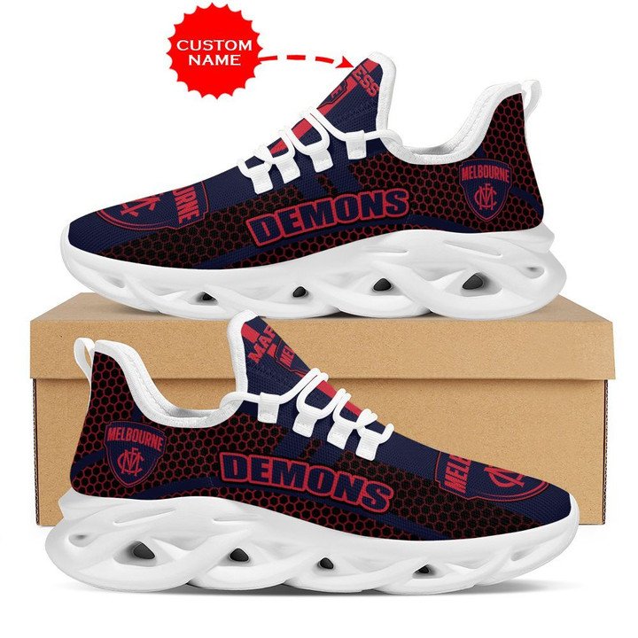 Melbourne demons shoes max soul luxury afl personalized gift for fans 77 msl
