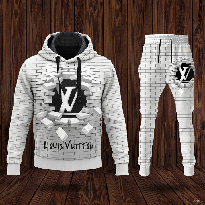 Louis vuitton broken wall hoodie long pants 103