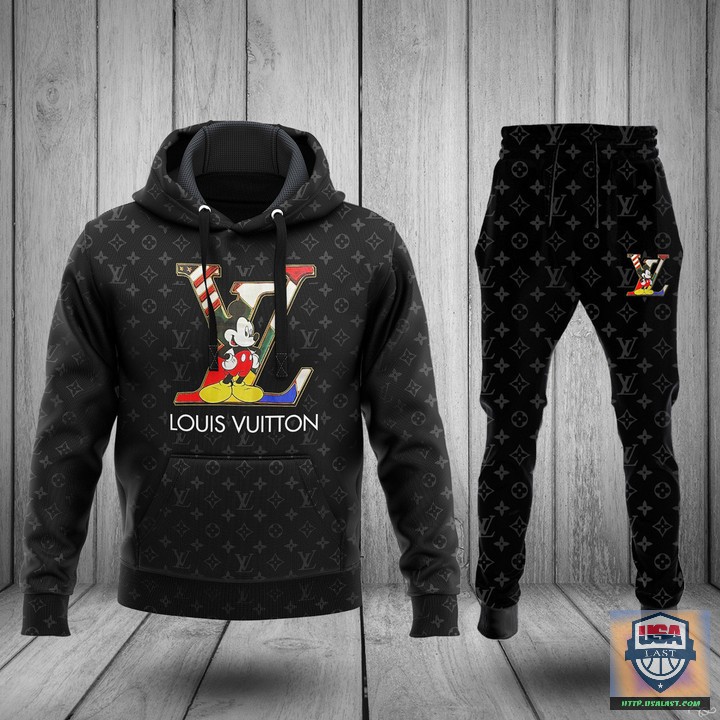 Louis vuitton mickey mouse luxury hoodie pants 01