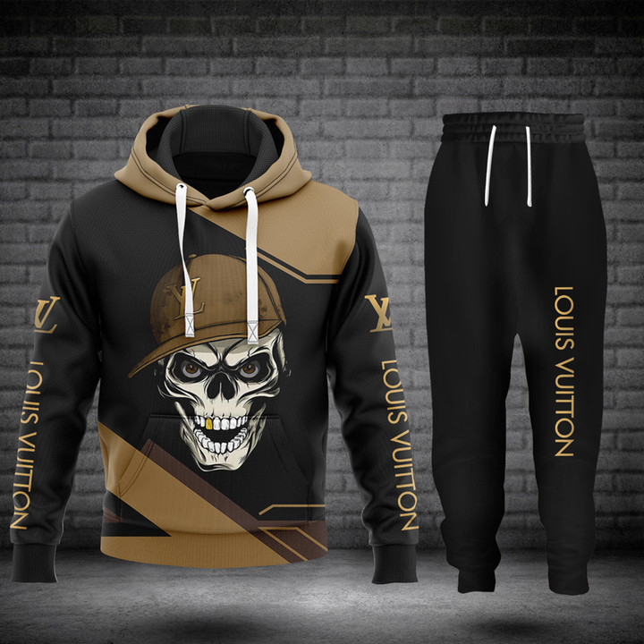 Louis vuitton skull luxury hoodie long pants 149