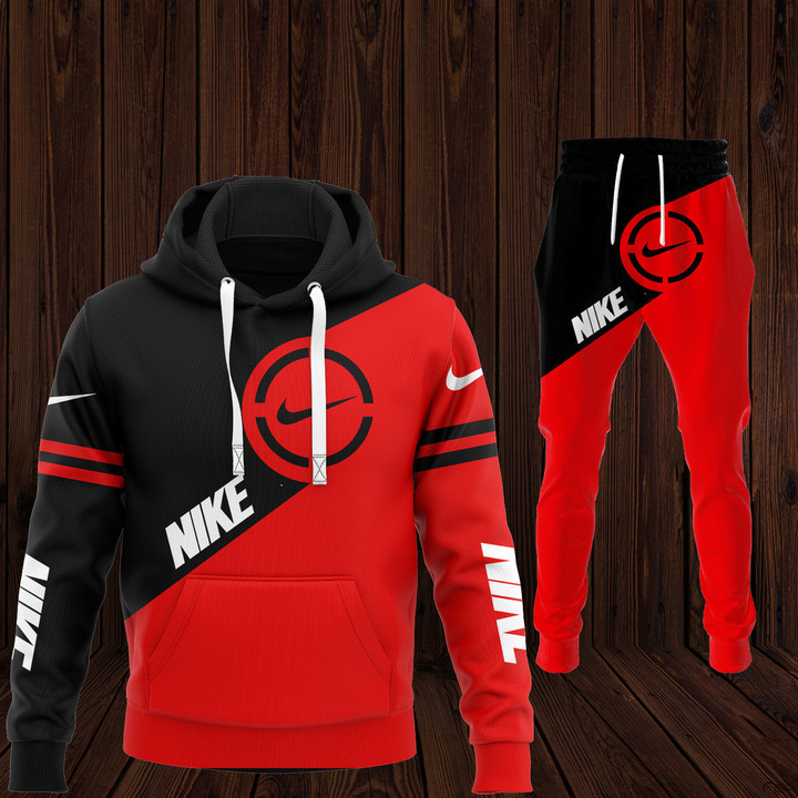 Nike black and red hoodie long pants 140