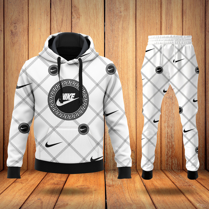 Nike caro white hoodie long pants 91