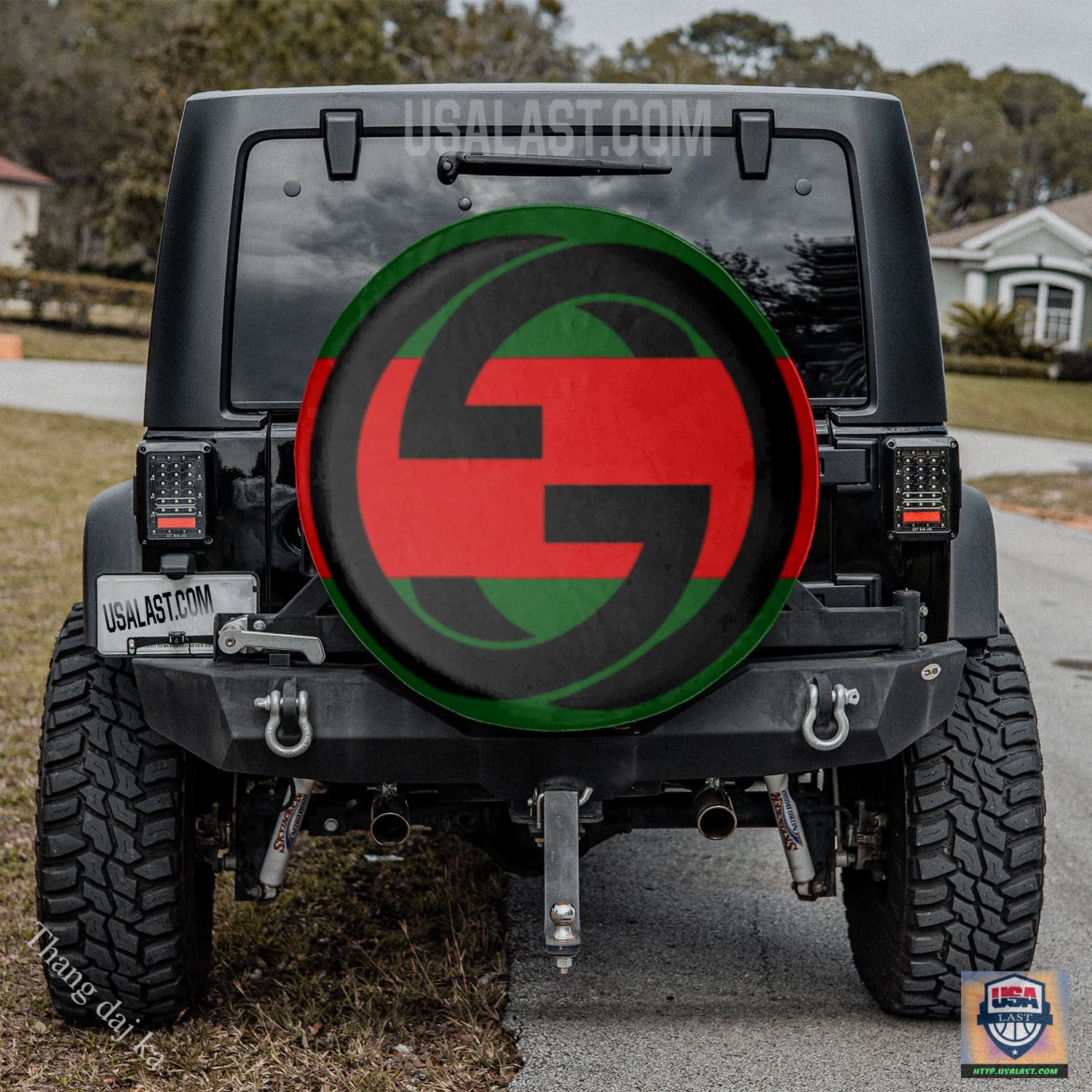 Gucci red green spare tire cover