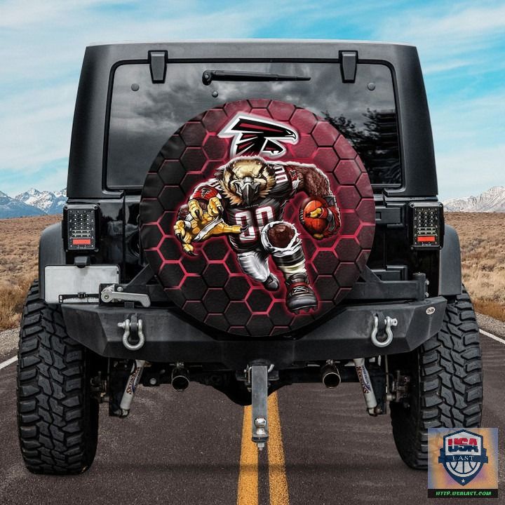 Atlanta falcons nfl mascot spare tire cover