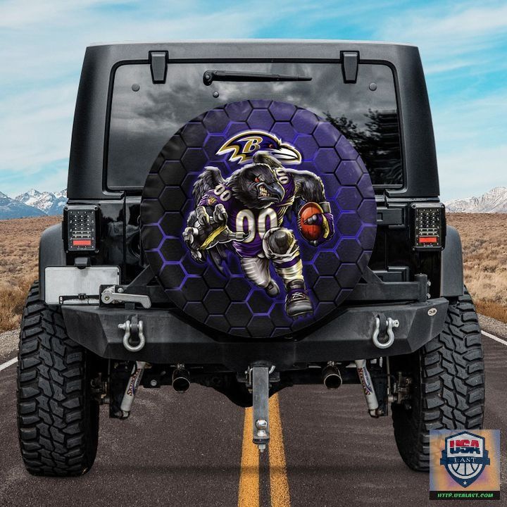 Baltimore ravens nfl mascot spare tire cover