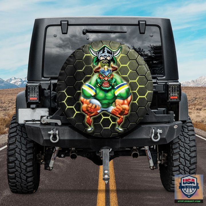 Canberra raiders nrl mascot spare tire cover