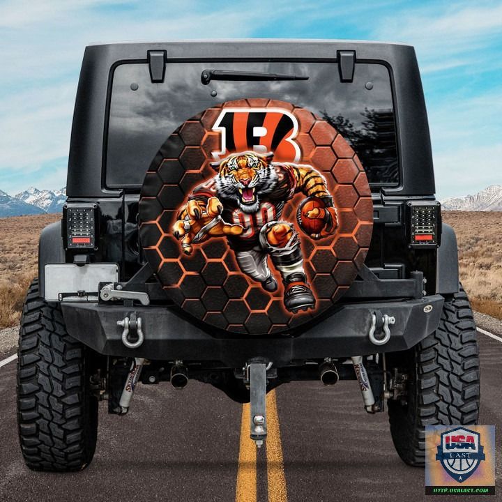 Cincinnati bengals nfl mascot spare tire cover