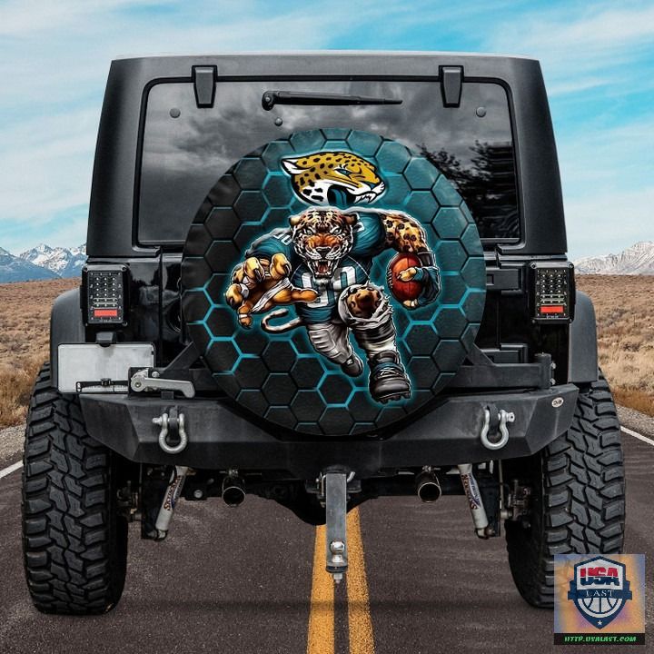Jacksonville jaguars nfl mascot spare tire cover