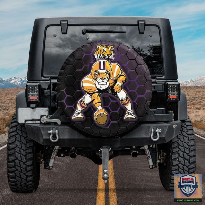 Lsu tigers ncaa mascot spare tire cover