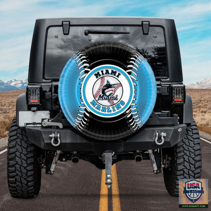 Miami marlins mlb spare tire cover