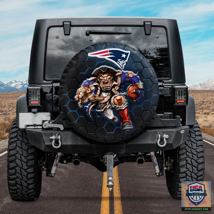 New england patriots nfl mascot spare tire cover