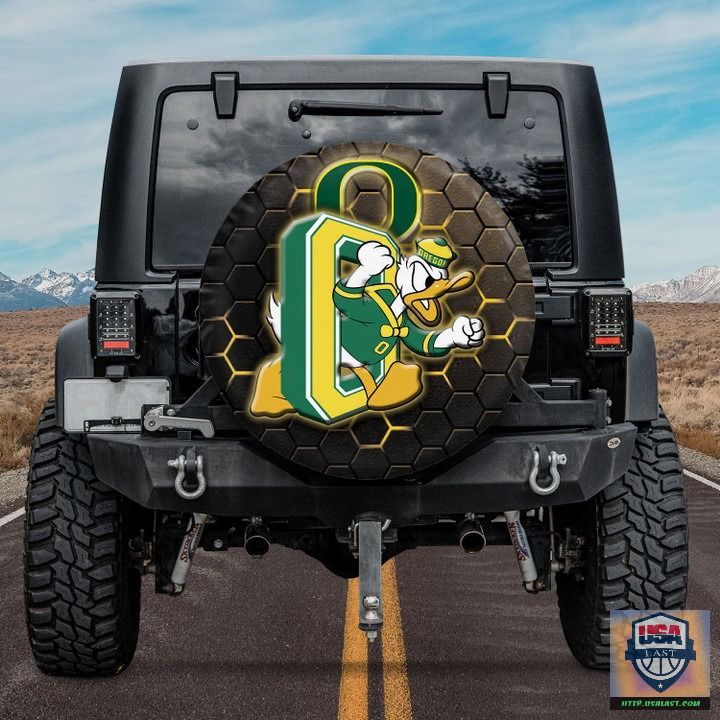 Oregon ducks ncaa mascot spare tire cover