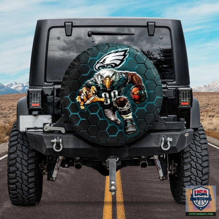 Philadelphia eagles nfl mascot spare tire cover