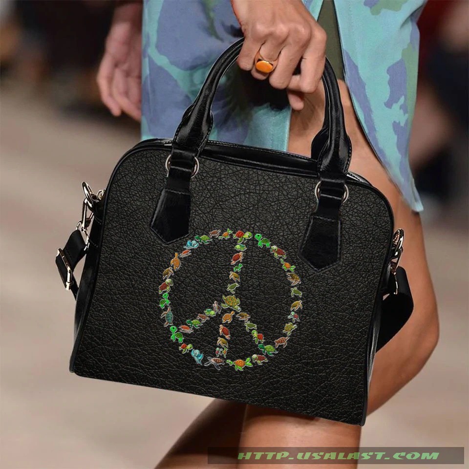 Turtle peace shoulder handbag luxury