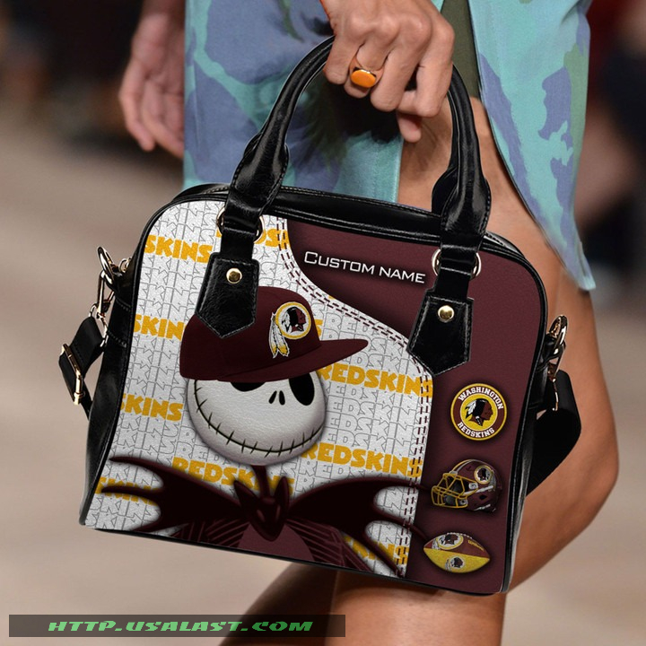 Washington redskins jack skellington personalized shoulder handbag luxury