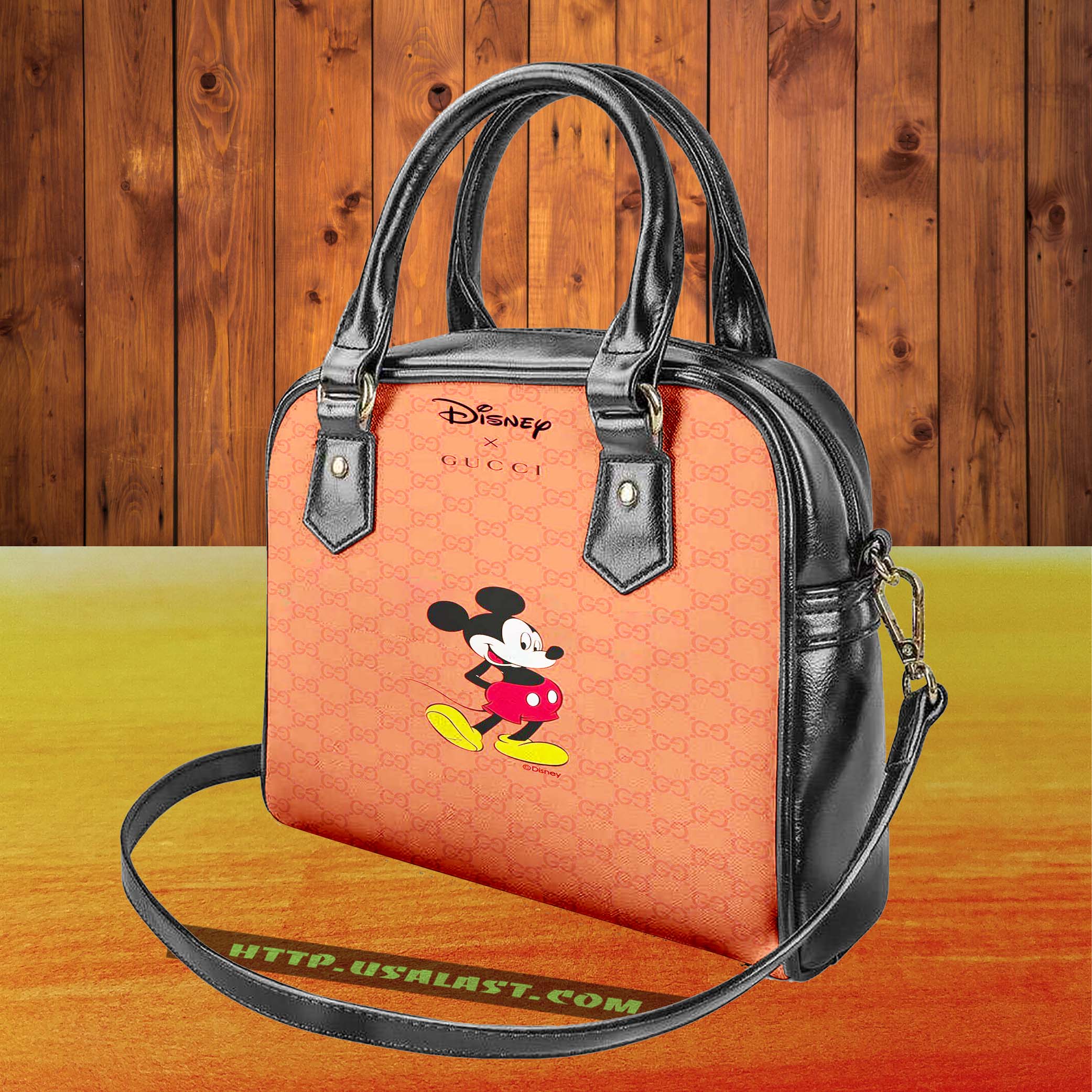 Gucci and disney shoulder handbag v67 luxury