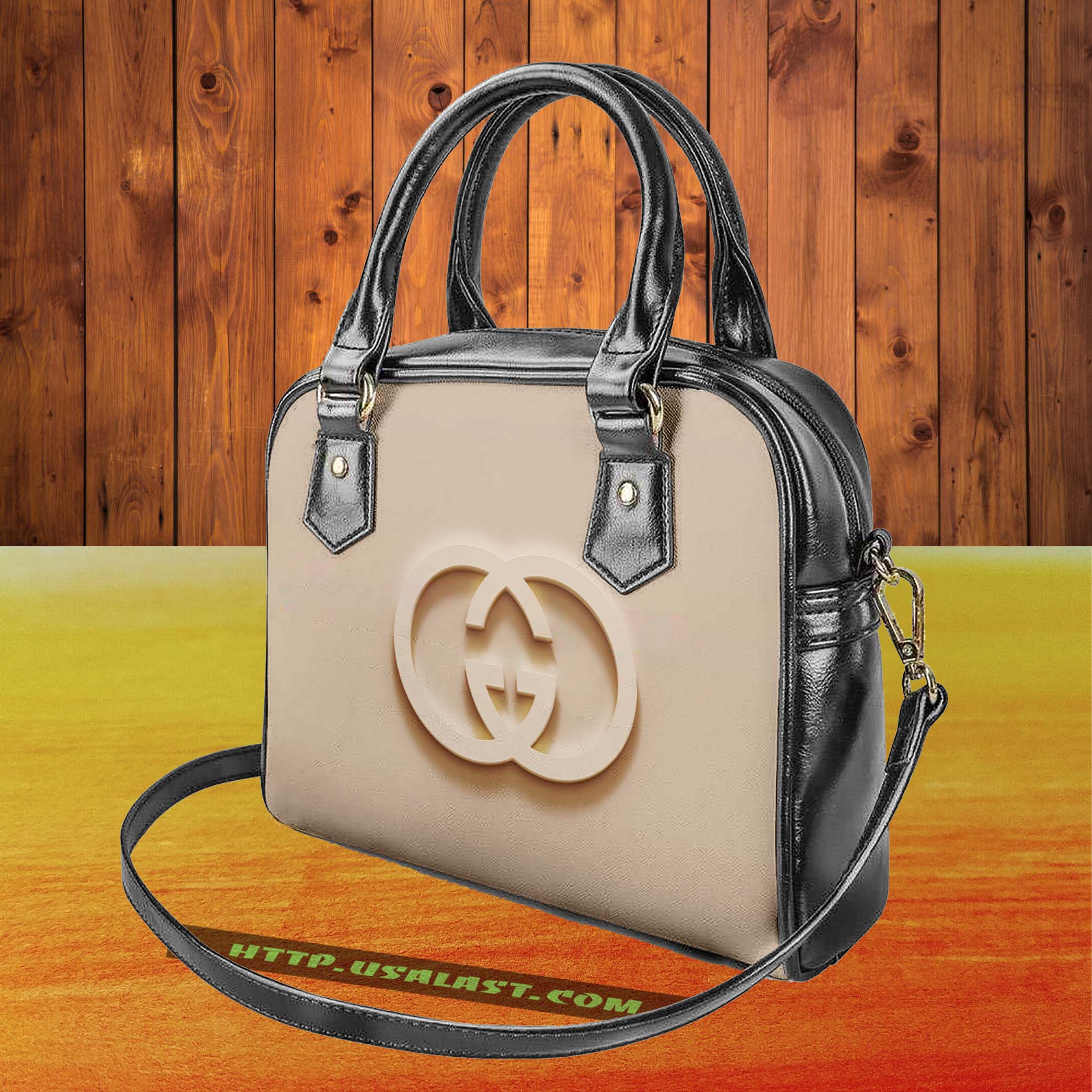 Gucci brand logo shoulder handbag v24 luxury