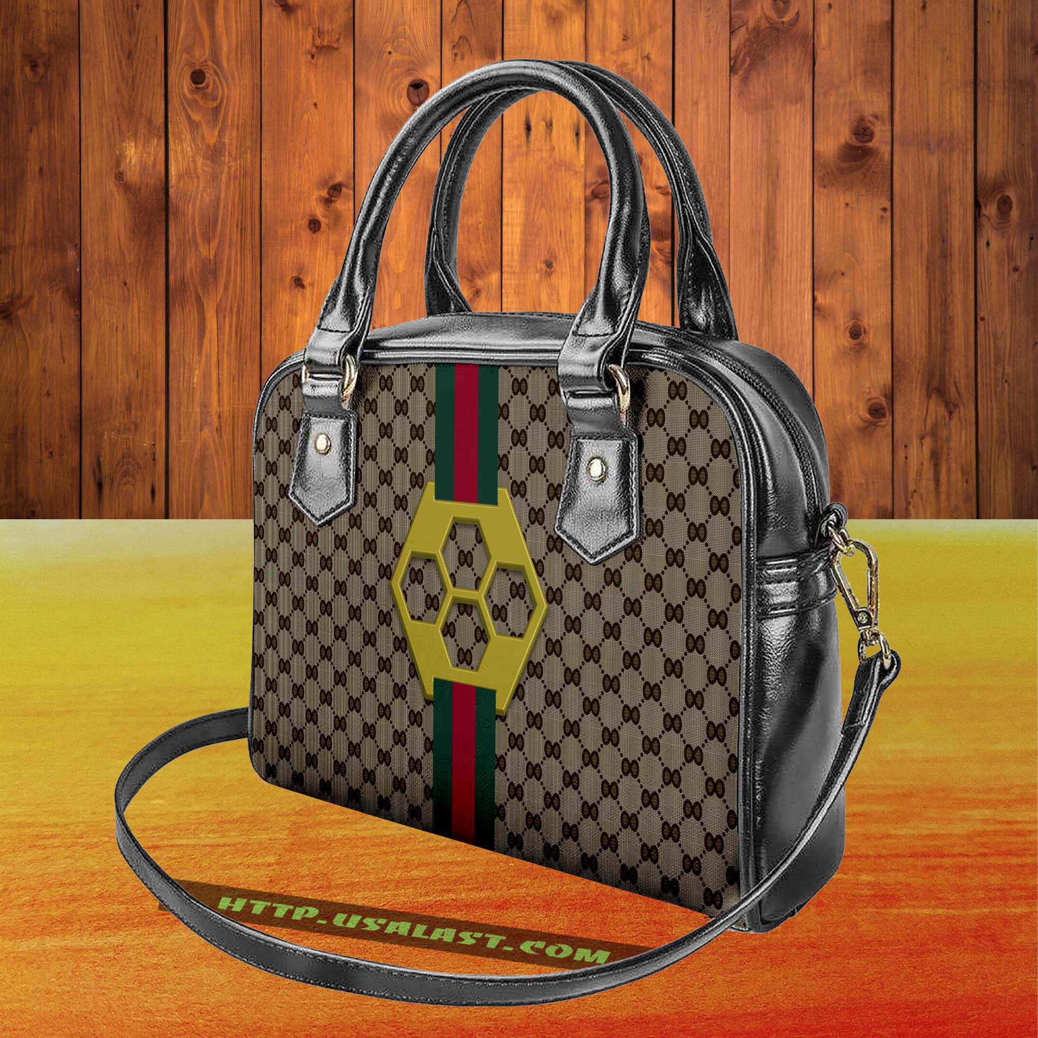 Gucci logo luxury brand shoulder handbag v58 luxury