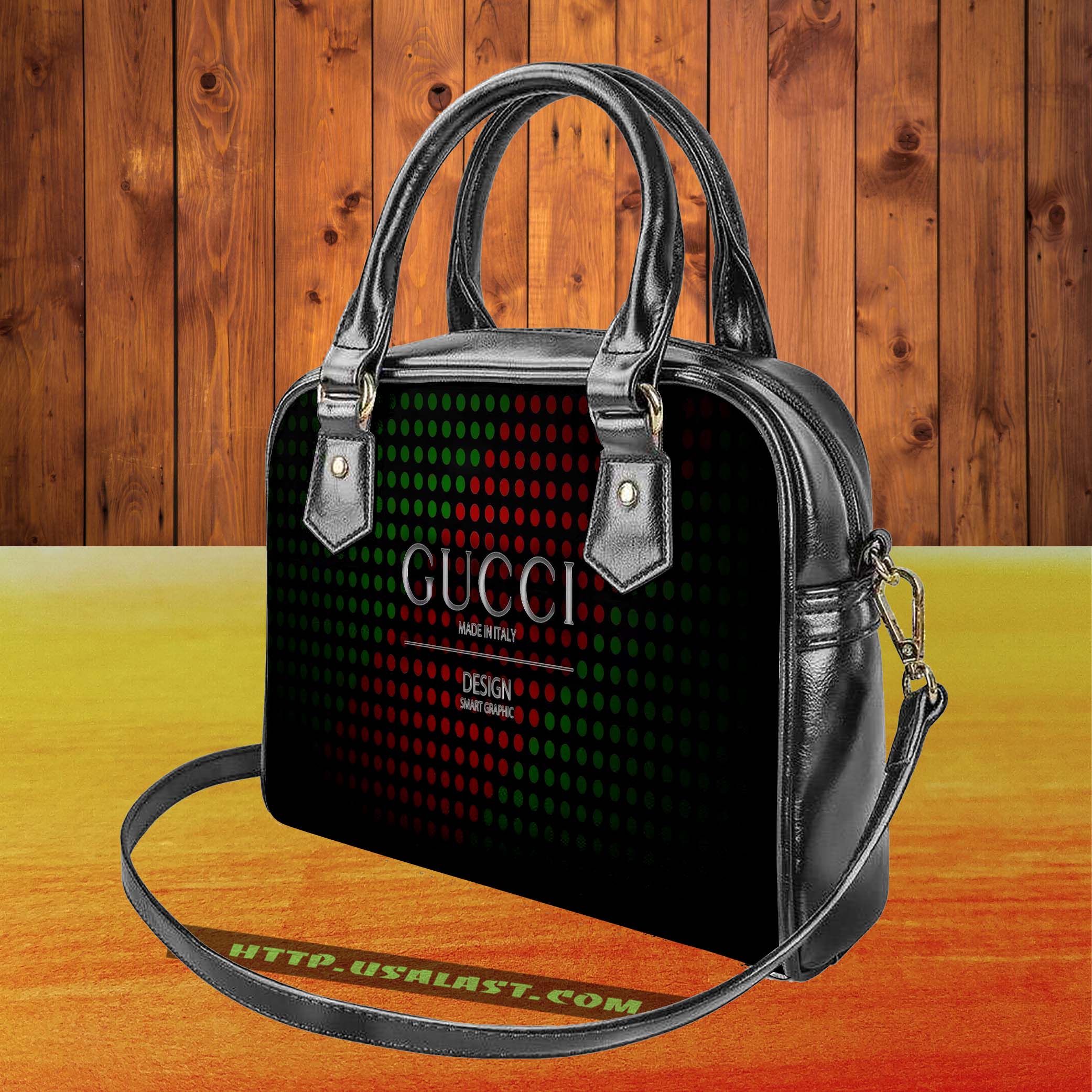 Gucci logo luxury brand shoulder handbag v59 luxury