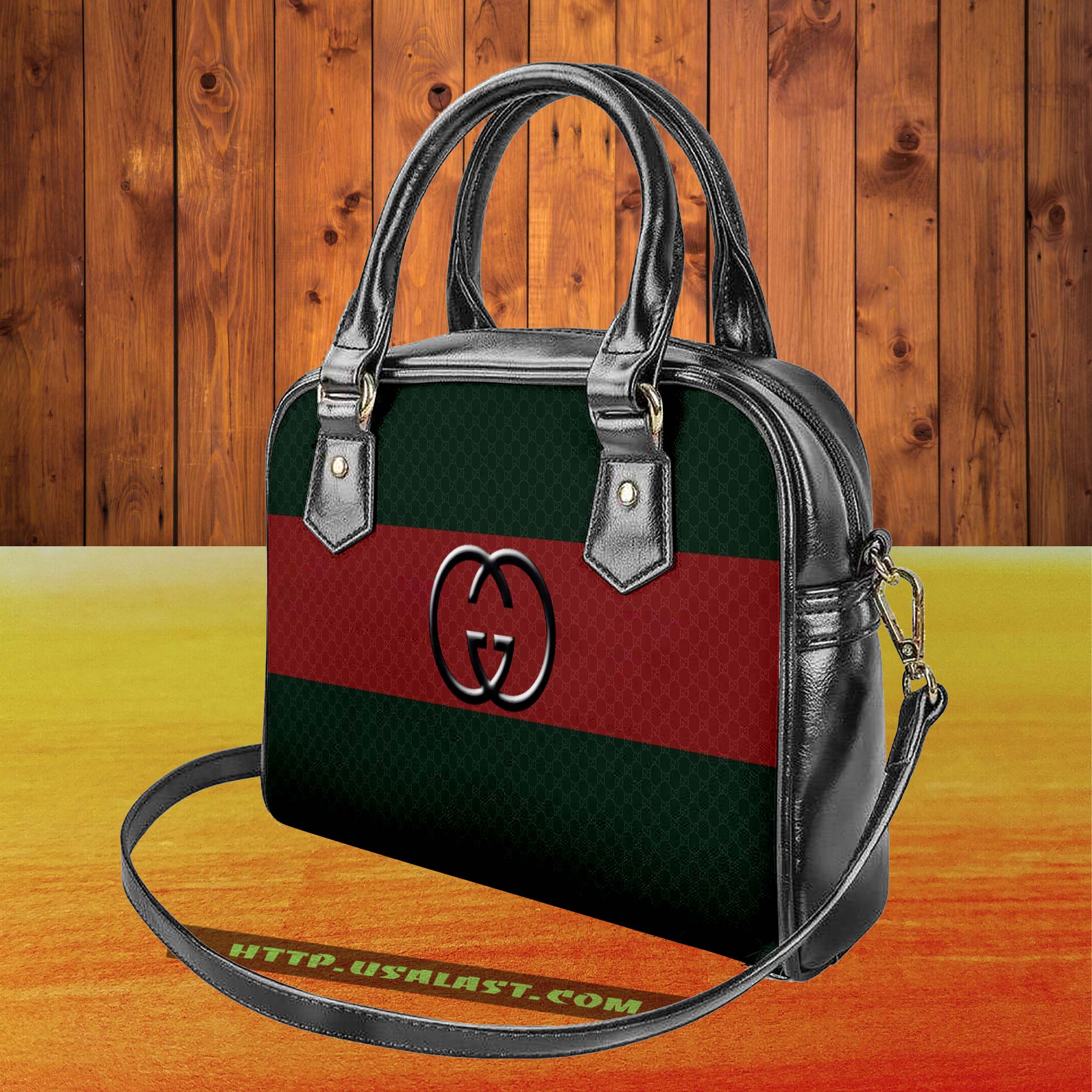 Gucci logo luxury brand shoulder handbag v62 luxury