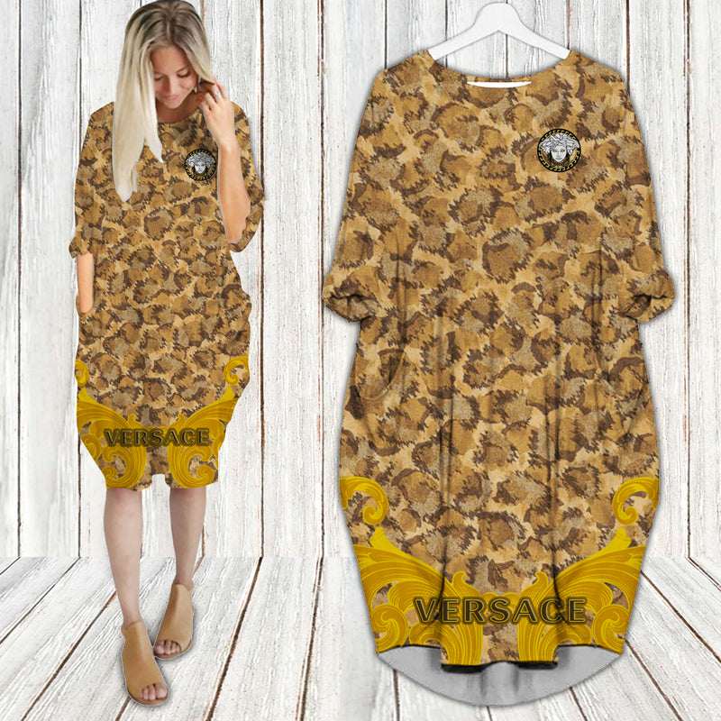 
gianni versace batwing pocket dress luxury brand clothing clothes outfit for women hot 2023
