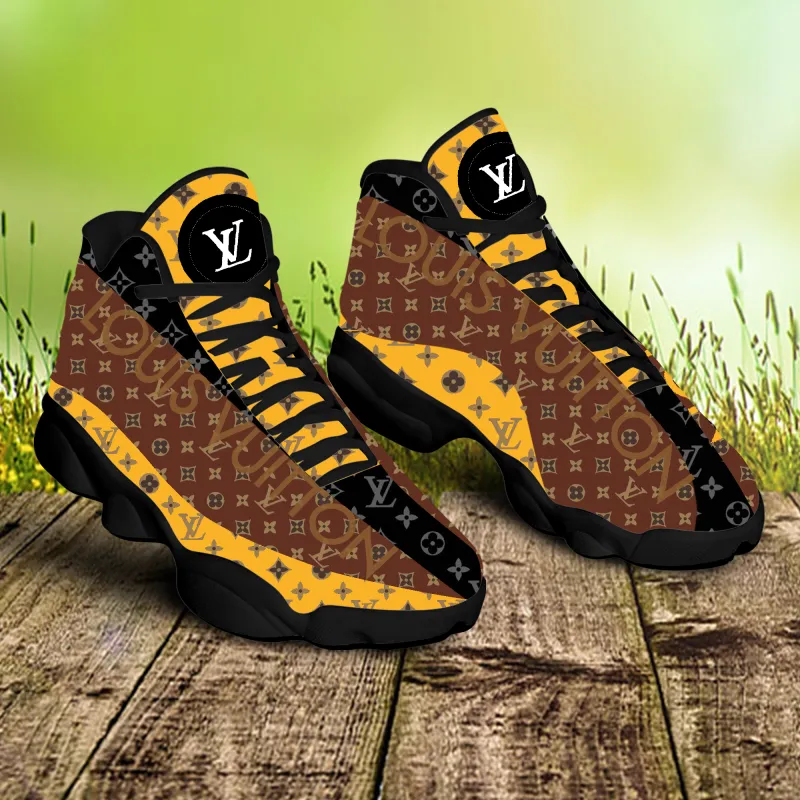 
black yellow louis vuitton air jordan 13 sneakers shoes hot 2022 lv gifts for men women
