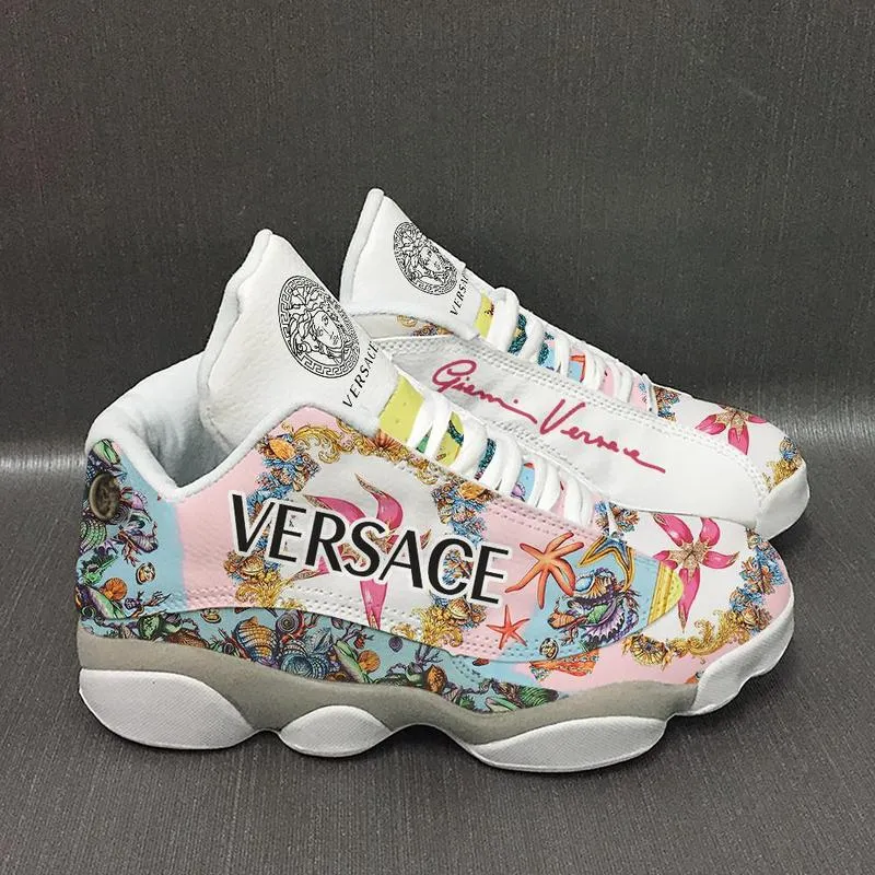 
gianni versace flower air jordan 13 sneakers shoes hot 2022 gifts for men women
