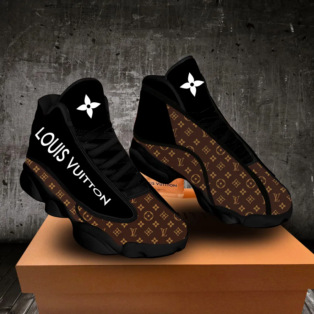 
louis vuitton black air jordan 13 sneakers shoes hot 2022 lv for men women
