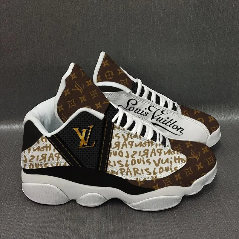 
louis vuitton lv white brown air jordan 13 sneakers shoes retro gifts for men women
