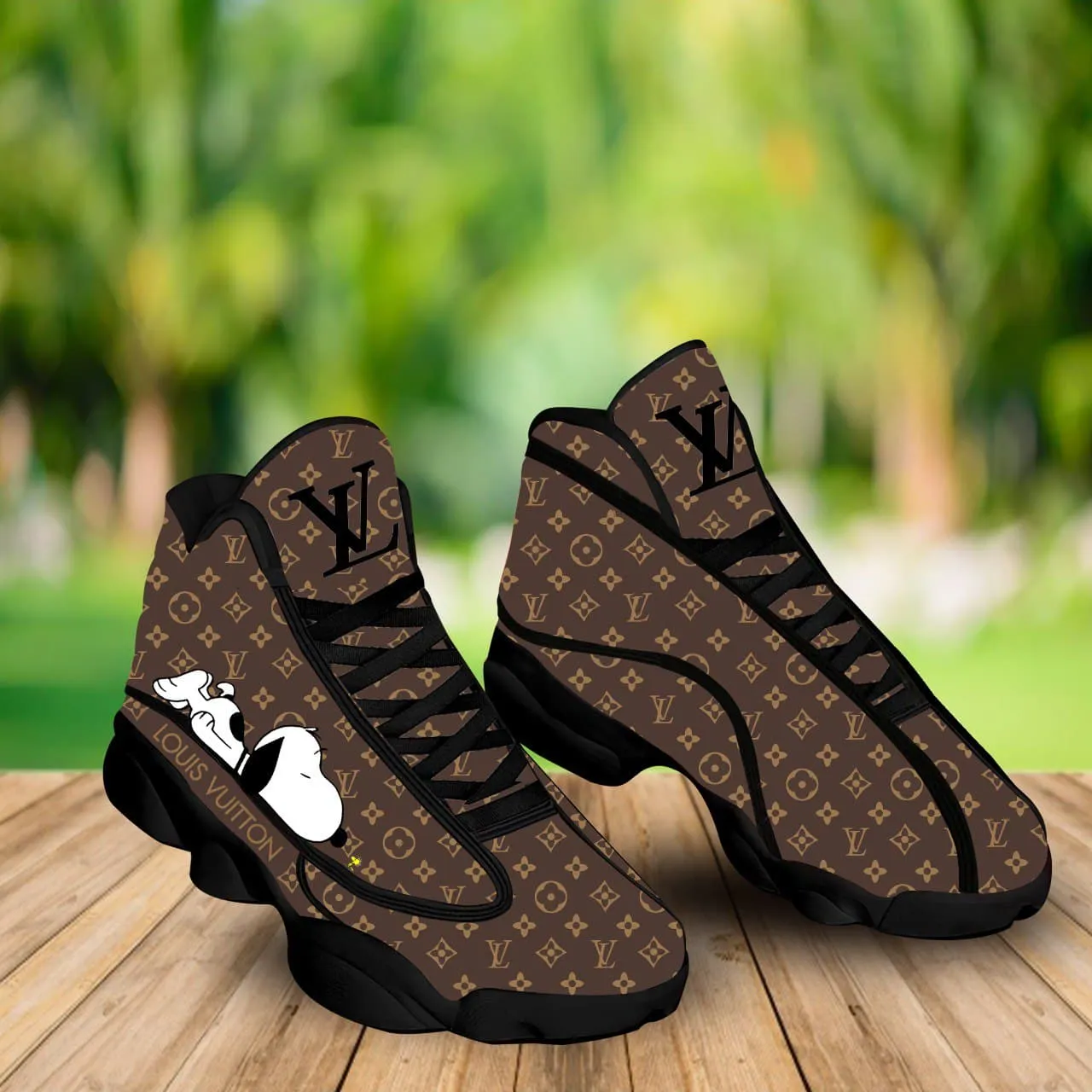 
louis vuitton lv air jordan 13 sneakers shoes snoopy gifts for men women
