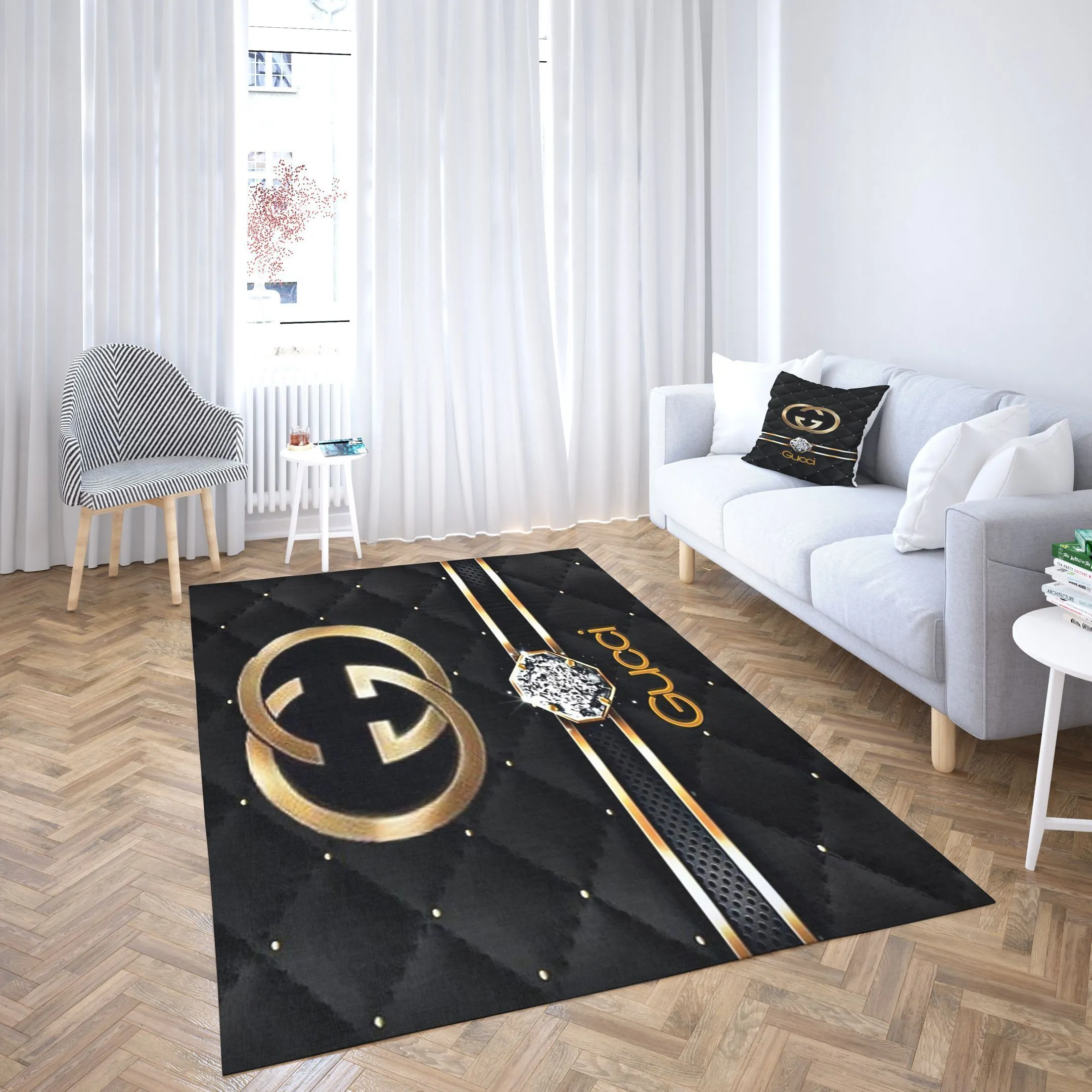 
                gucci diamond luxury area rug for living room bedroom carpet home decor mat
            