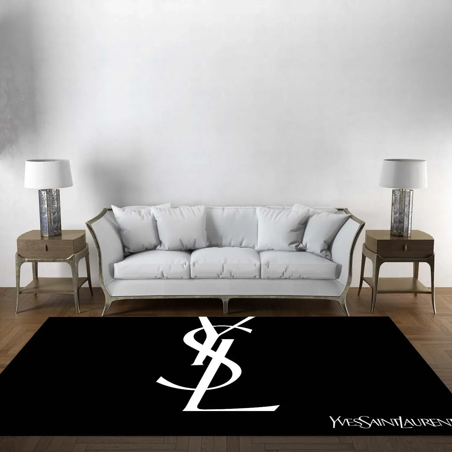 
                yves saint laurent fashion logo limited edition luxury brand rug carpet home decor 06
            