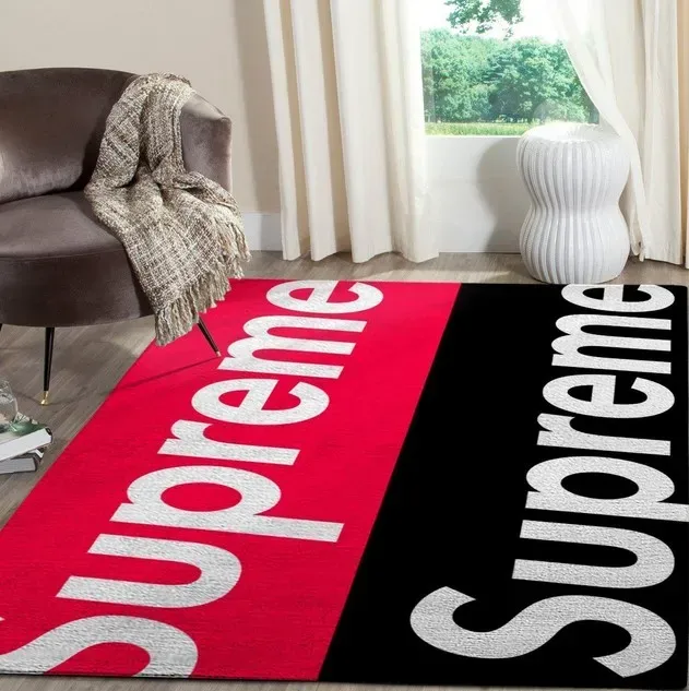 
                supreme fashion logo limited luxury brand rug carpet home decor 01
            