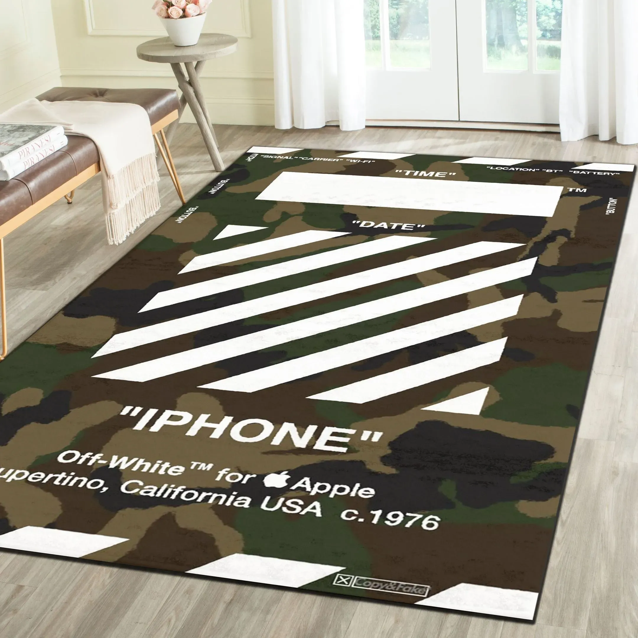 
                off-white fashion logo limited luxury brand rug carpet home decor 08
            