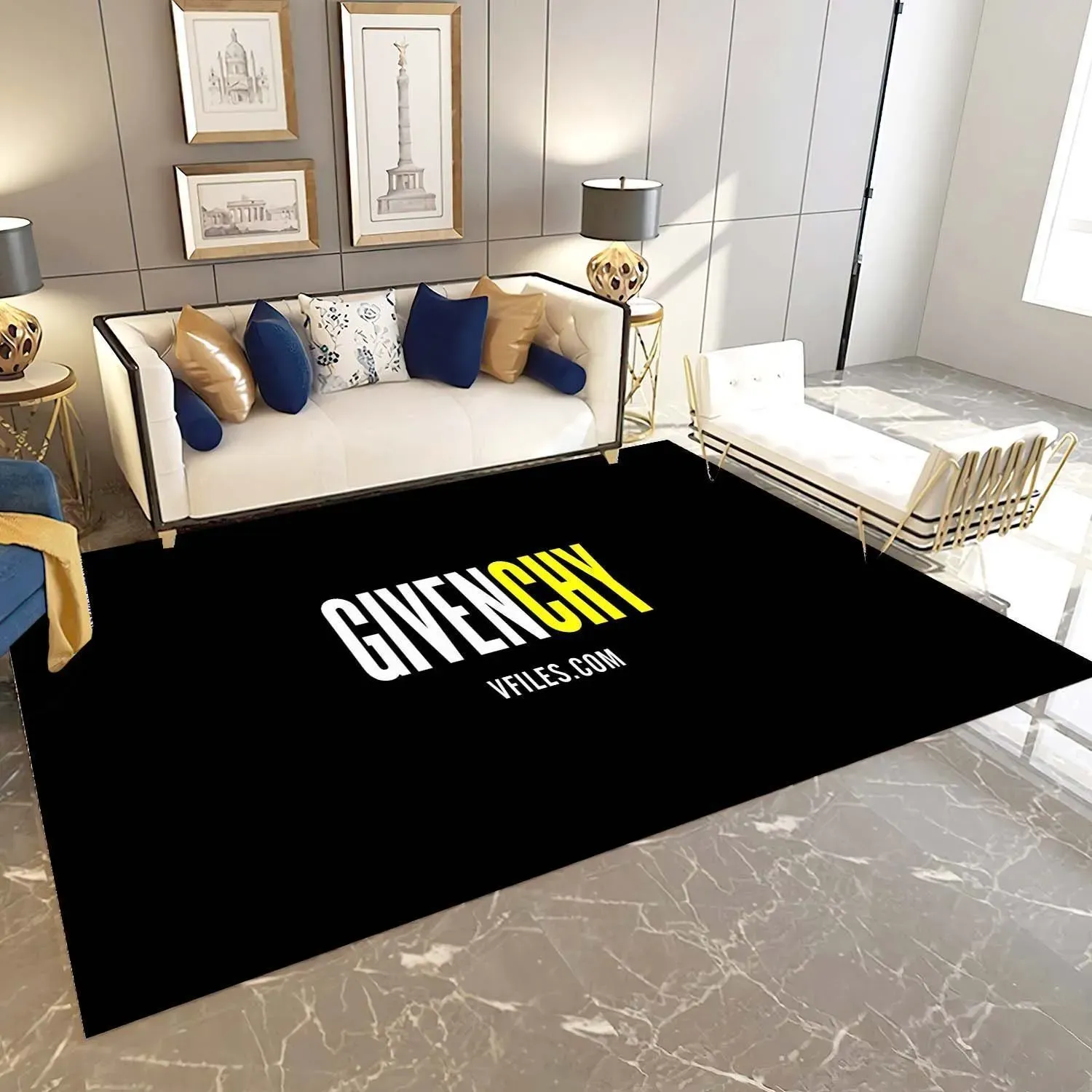 Givenchy Bold Logo Rectangle Area Rug