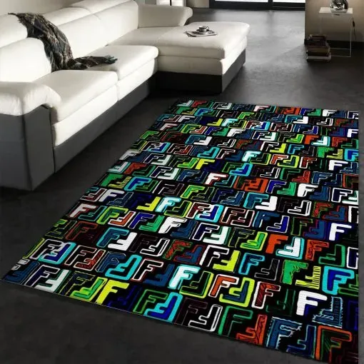 Fendi Iconic Bold Rectangle Area Rug