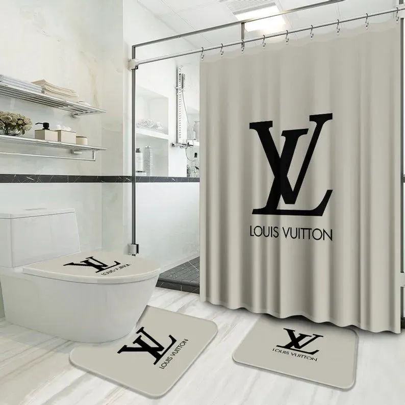 
                louis vuitton grey limited luxury brand bathroom set home decor
            
