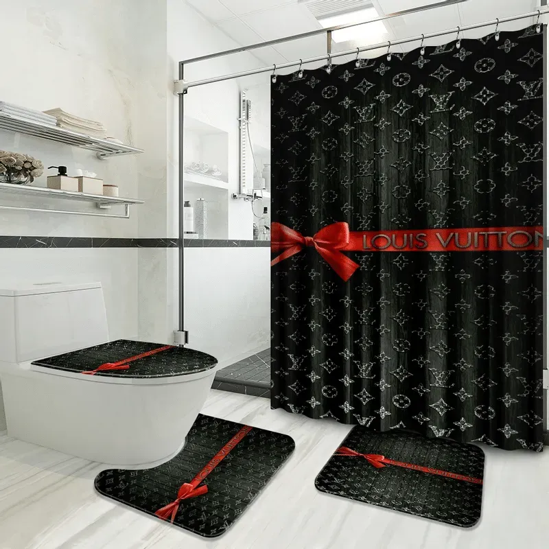 
                louis vuitton logo fashion limited luxury brand bathroom set home decor
            