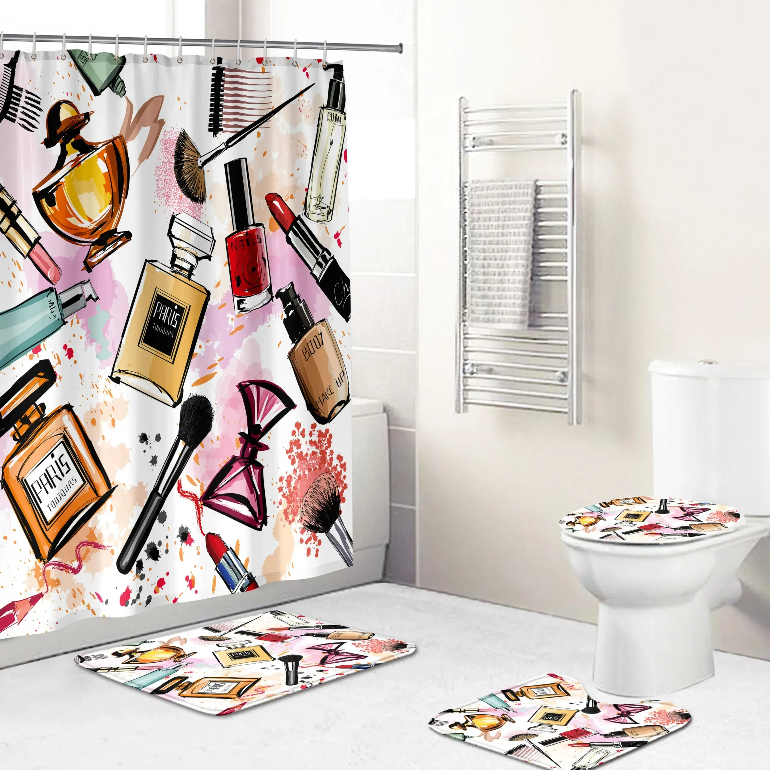 
                chanel paris fashion logo limited luxury brand bathroom set home decor
            