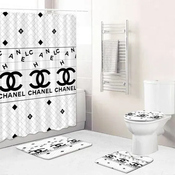 
                chanel hot fashion logo limited luxury brand bathroom set home decor
            