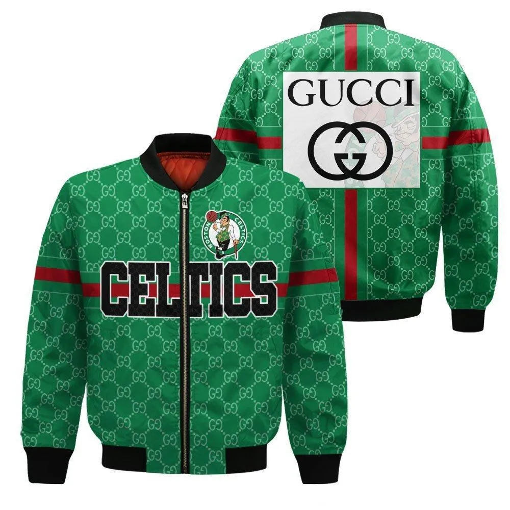 
                gucci nba celtics jacket luxury clothing clothes outfit for men
            
