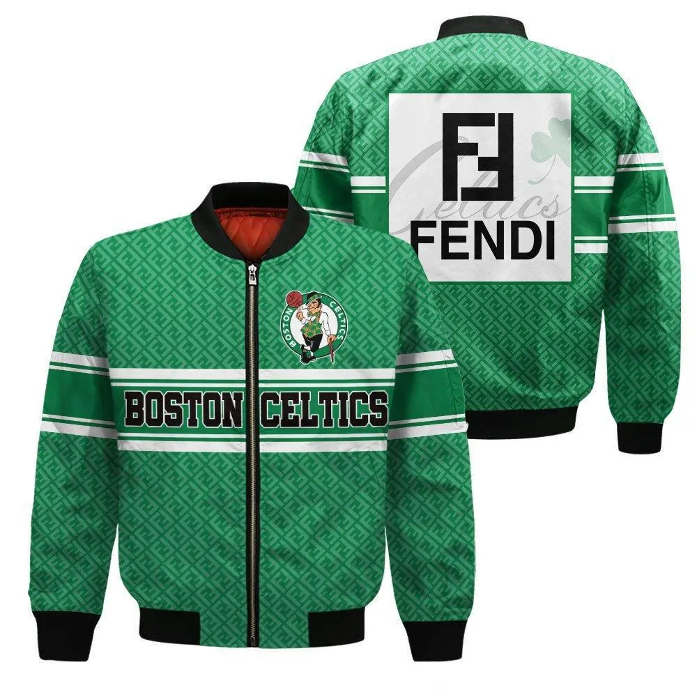 
                fendi nba celtics jacket luxury clothing clothes outfit for men
            