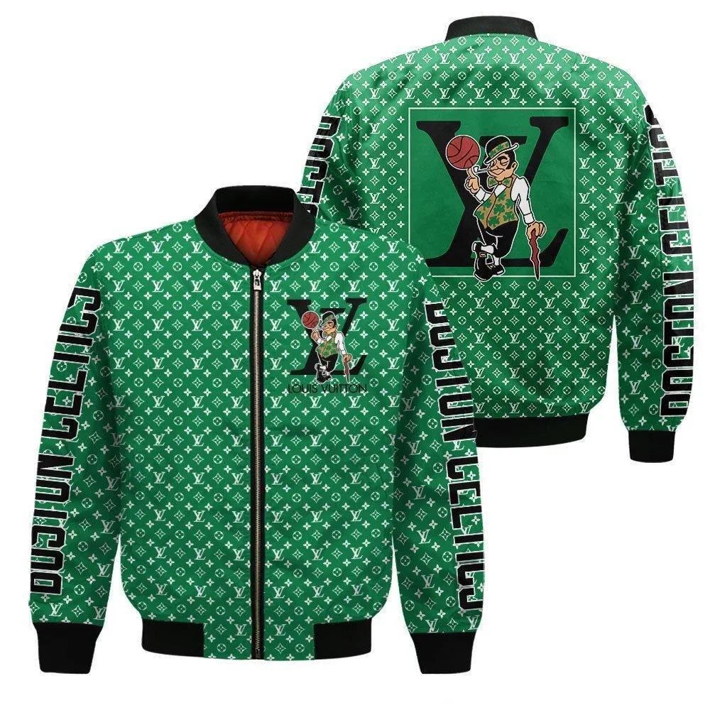 
                louis vuitton nba celtics jacket luxury clothing clothes outfit for men
            