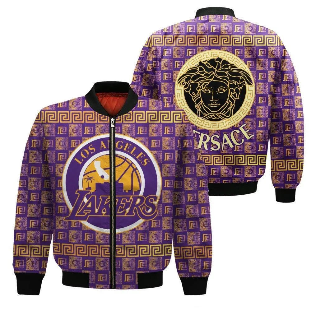 
                versace nba lakers jacket luxury clothing clothes outfit for men
            