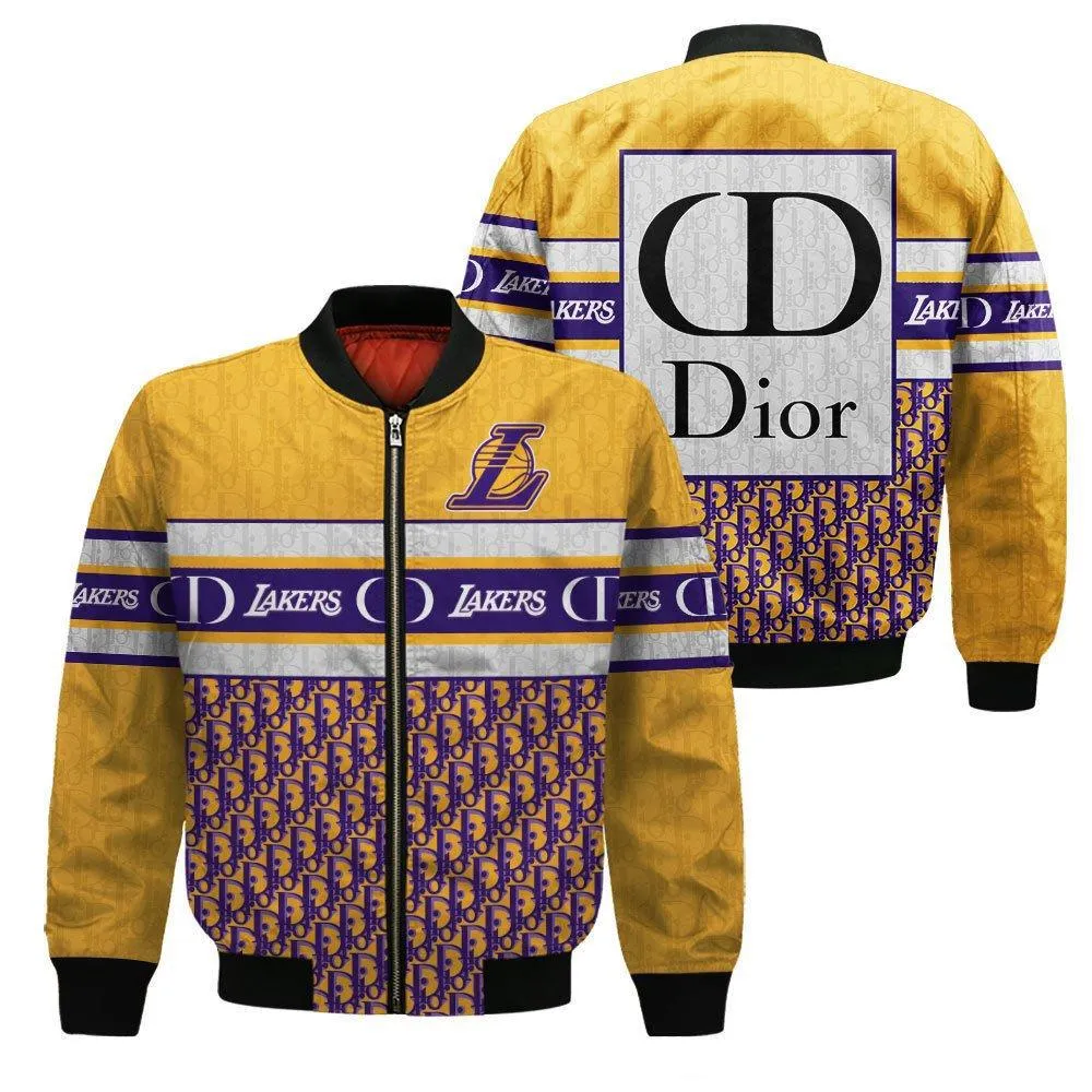 
                dior nba lakers jacket luxury clothing clothes outfit for men
            