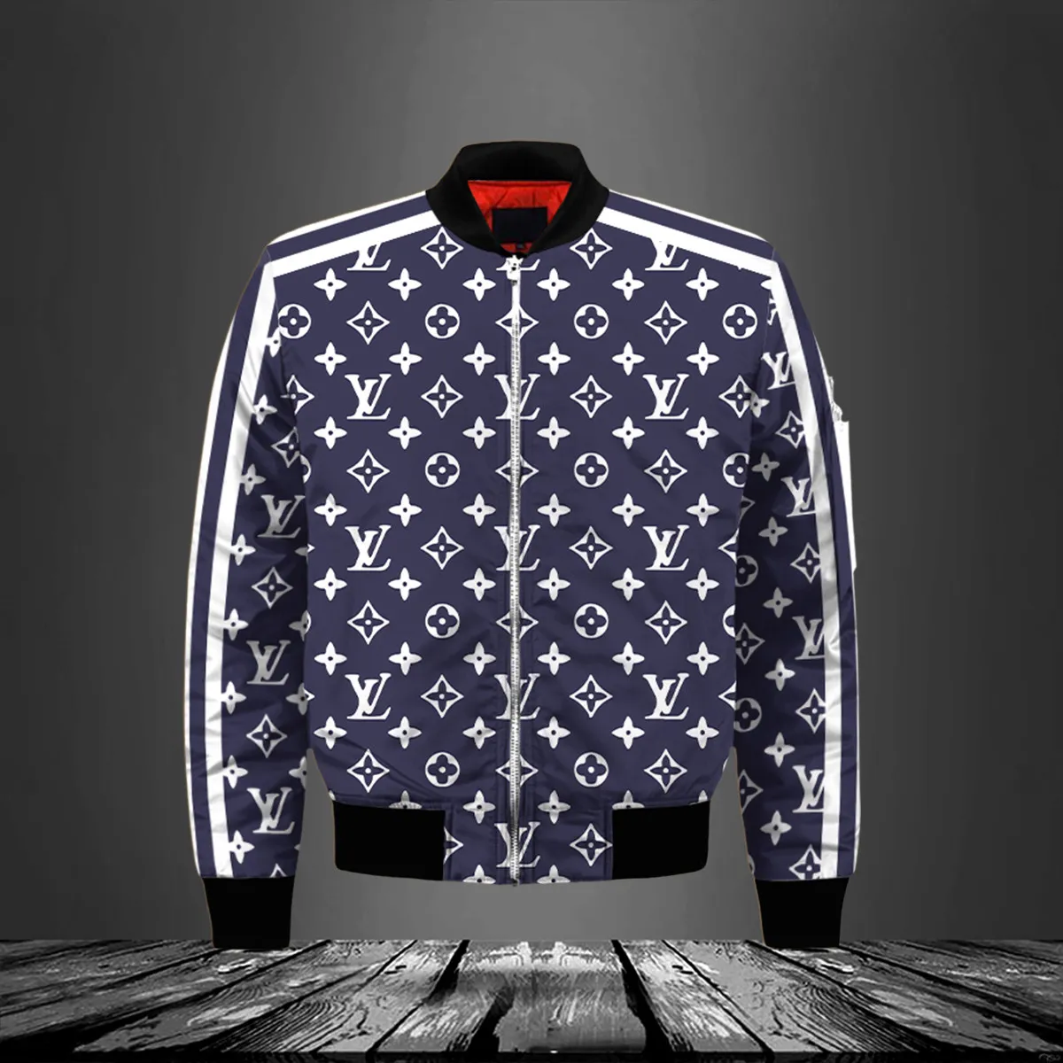 
                louis vuitton blue jacket lv luxury clothing clothes outfit for men
            