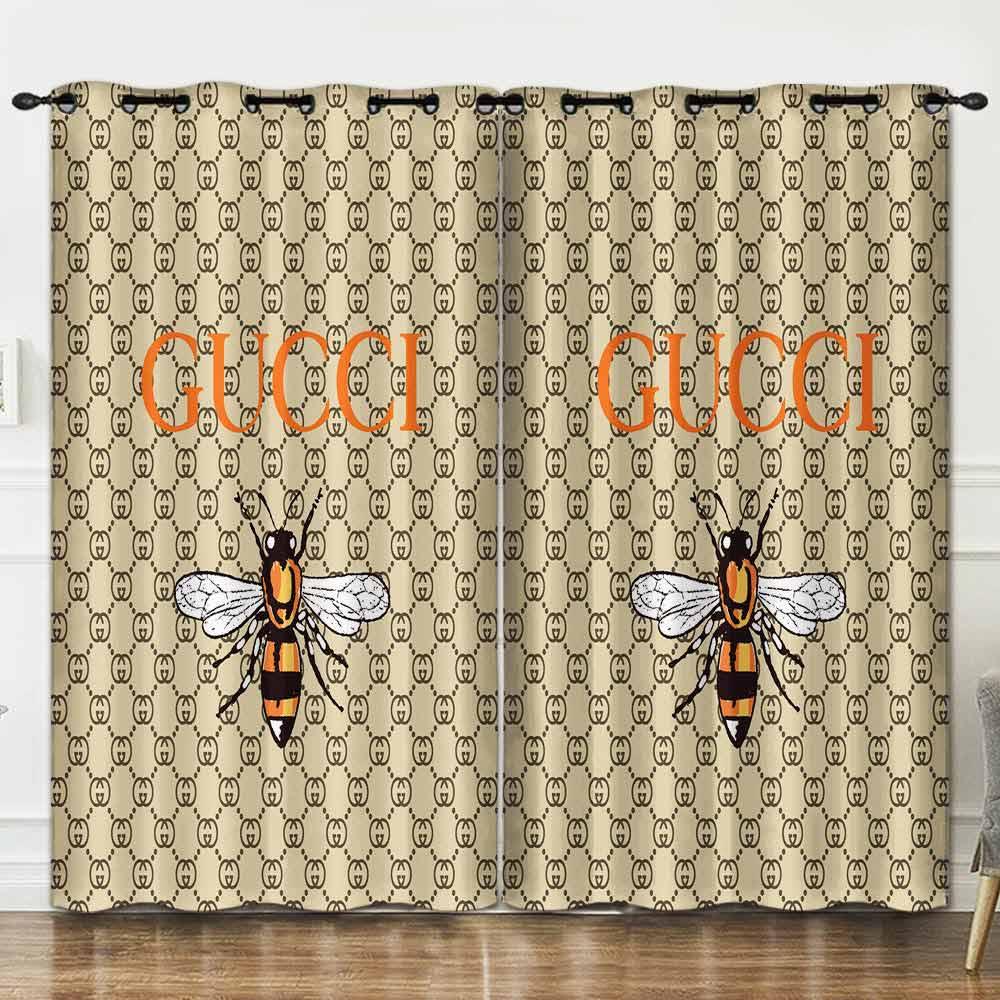 
                gucci bee luxury brand premium window curtain home decor
            