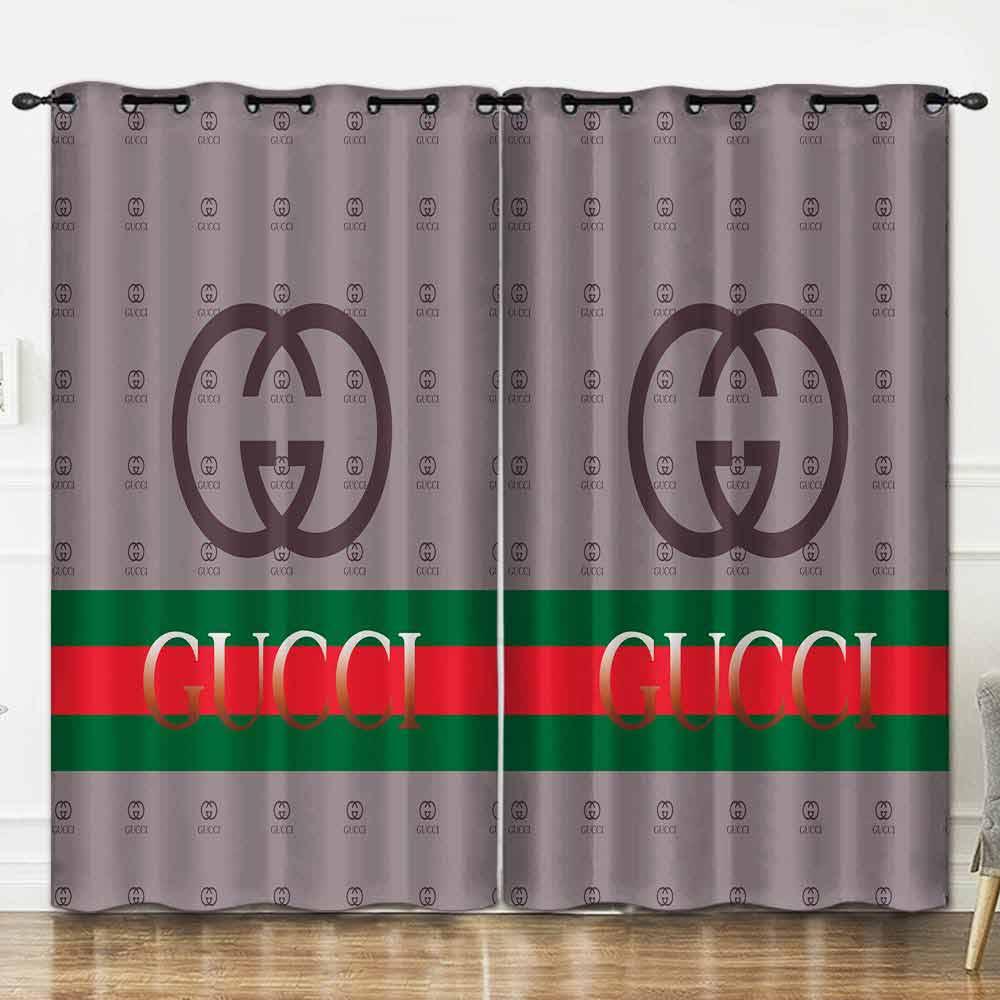 
                gucci luxury brand premium window curtain home decor
            