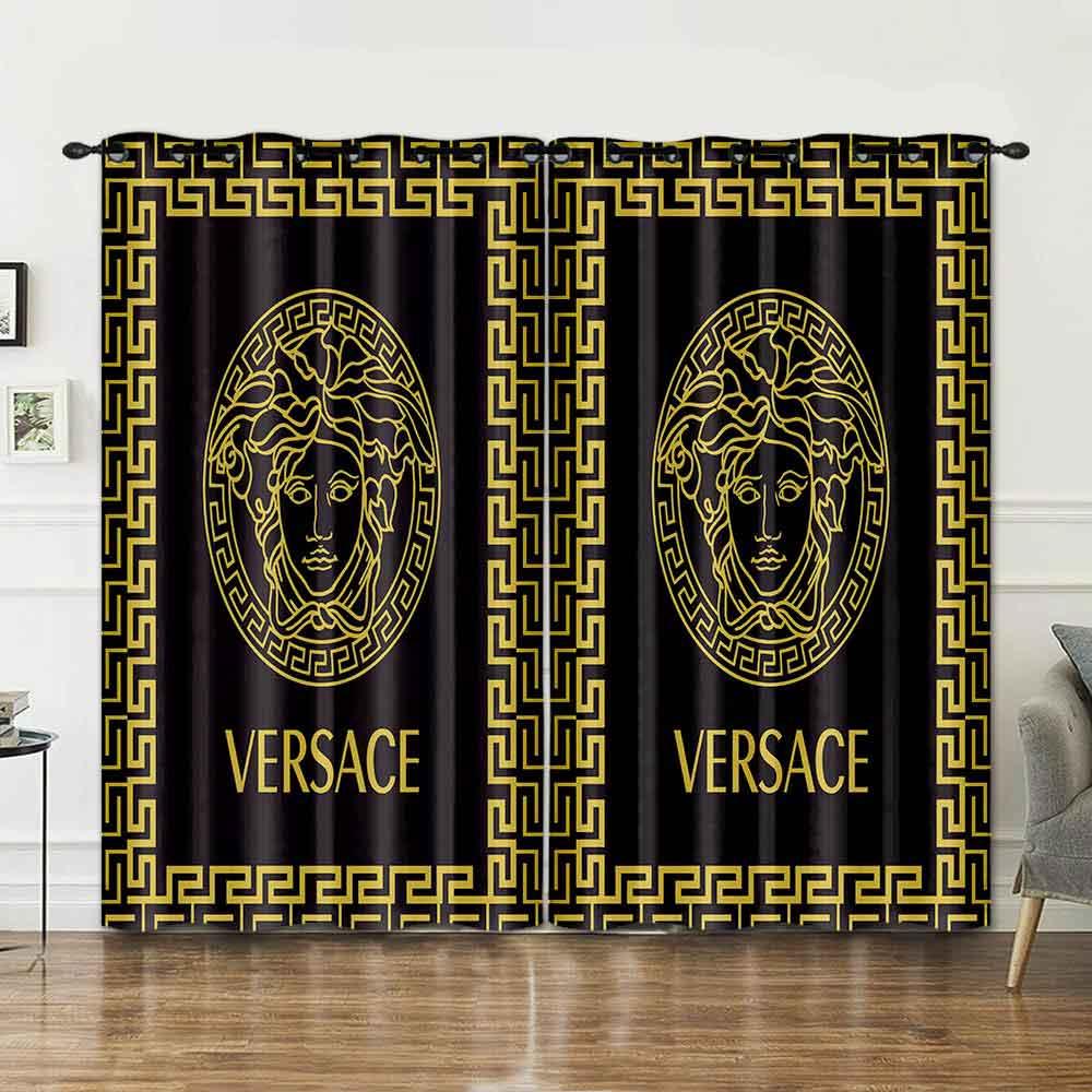 
                versace hot luxury brand window curtain living room home decor fashion gift
            